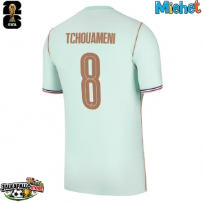 Ranska Aurelien Tchouameni #8 Vieraspaita MM-kisat 2026 Lyhythihainen